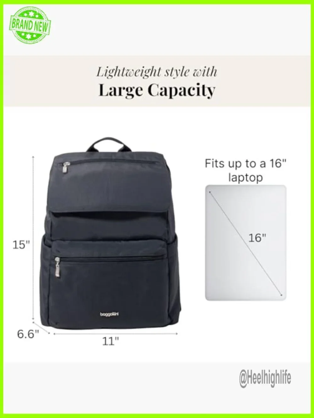 Lightweight Laptop Backpack 15x11 Travel Bag Luggage Sleeve RFID